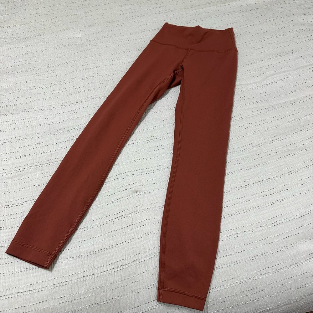 Wunder Train Highrise  Lululemon athletica Rust Leggings